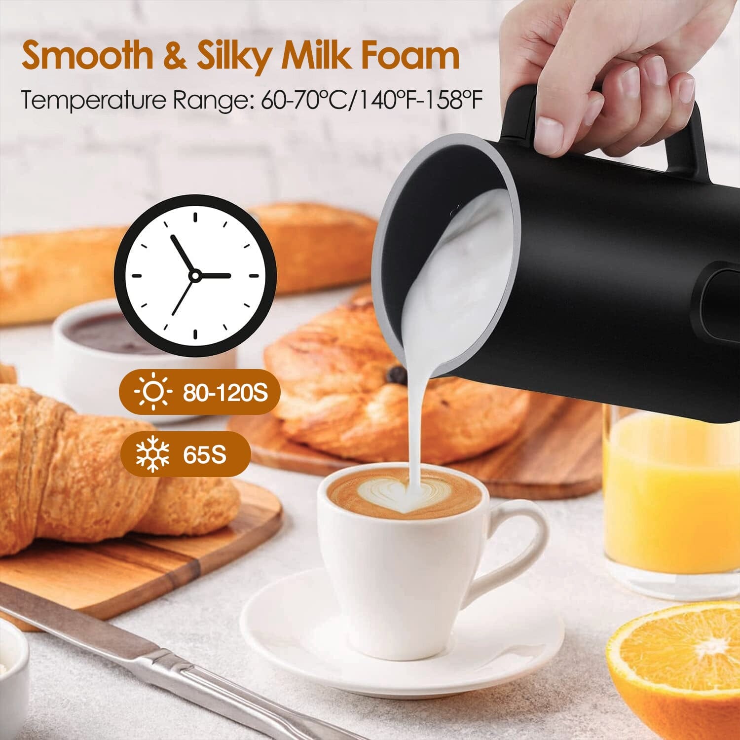 4-in-1 Multifunctional Milk Frother Steamer With Credit Card Free Shipping