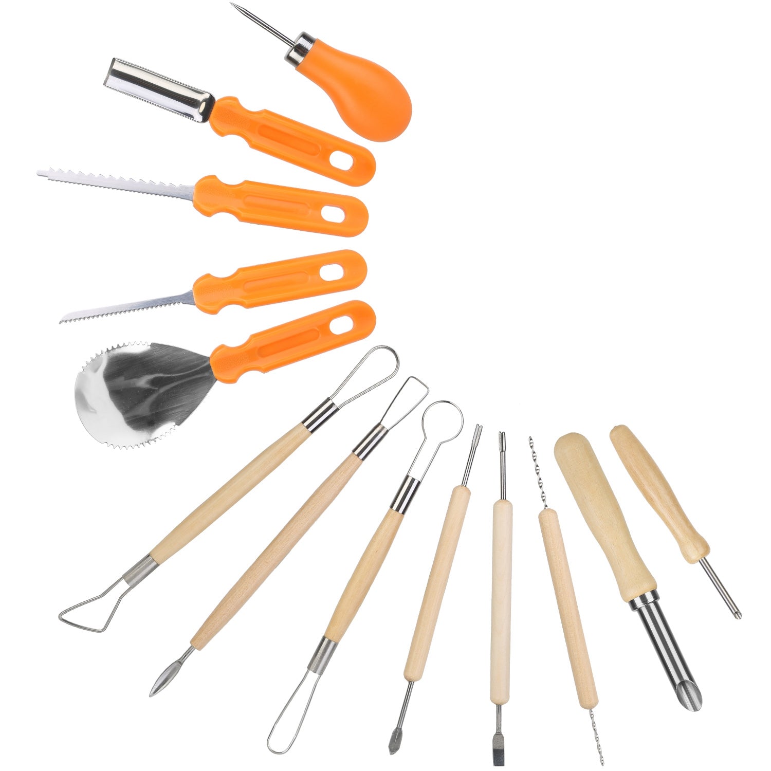 13-Pieces: Halloween Pumpkin Stainless Steel Carving Kit 2025 New Cheap Pice