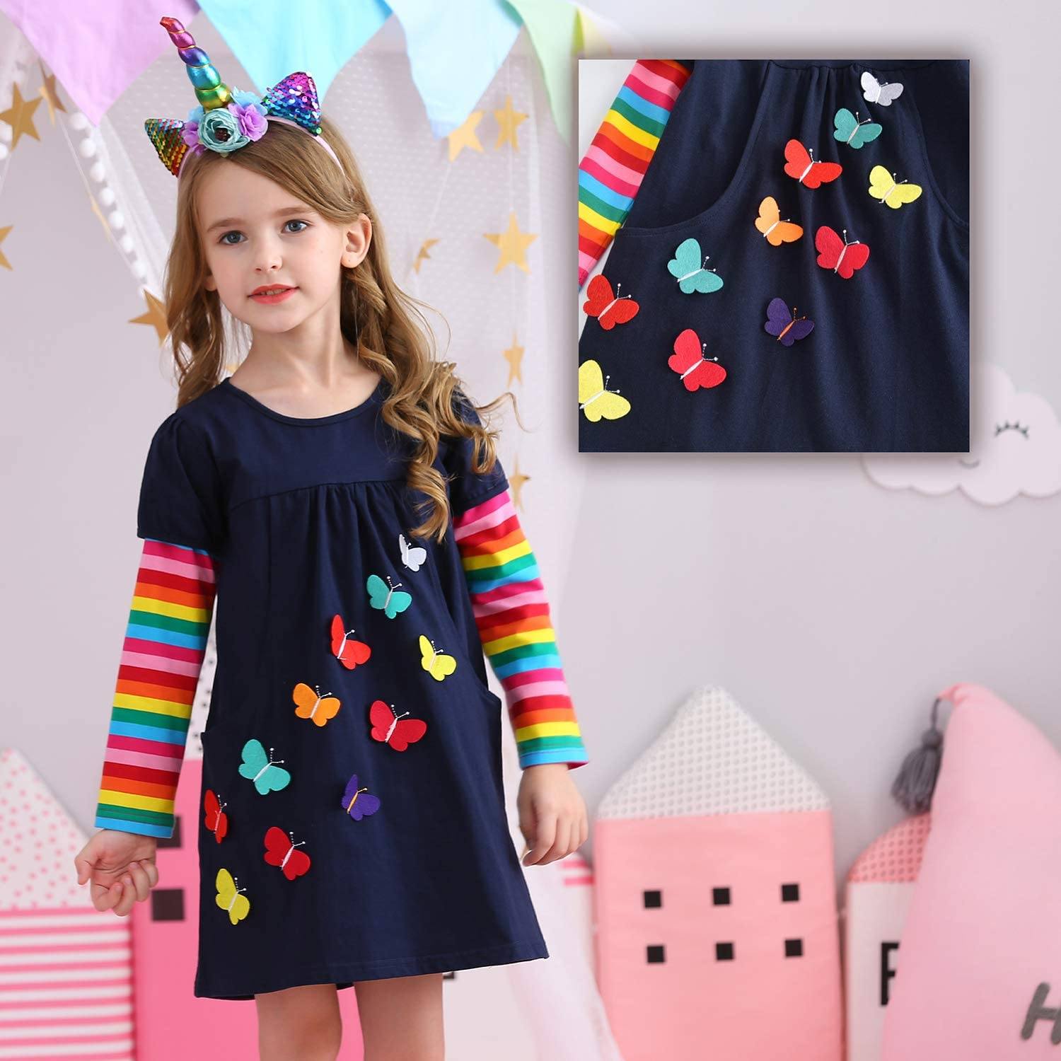 Winter Toddler Girl Long Sleeve Dress Discount Best Seller