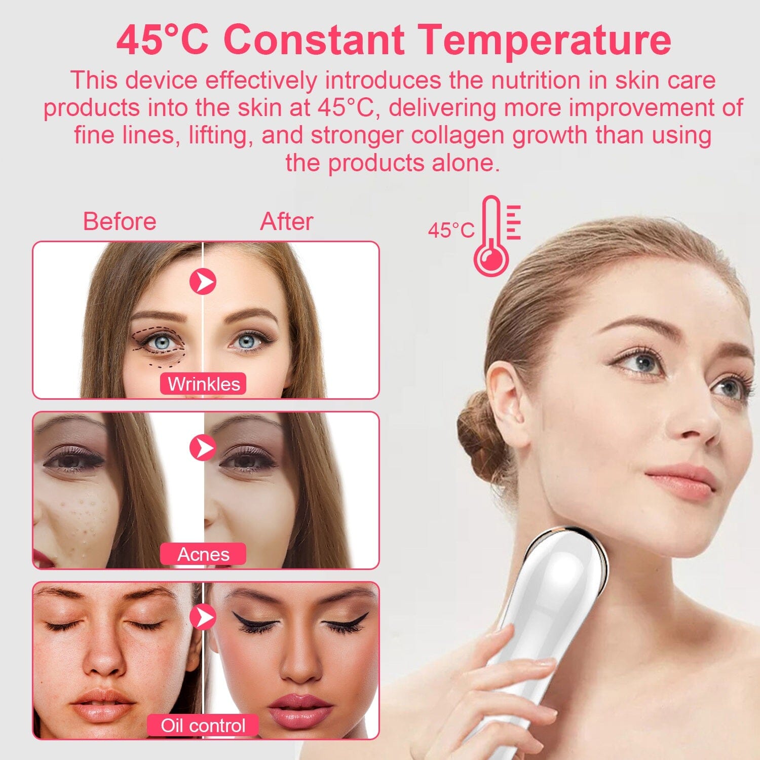 7-in-1 Facial Massager Ultrasonic High Frequency Face Lifting Machine In China Cheap Pice