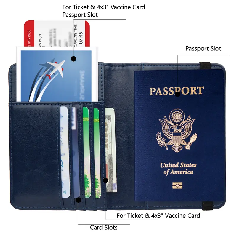 Creative Passport Holder Cover With 3D Metal Badge Discount Footaction