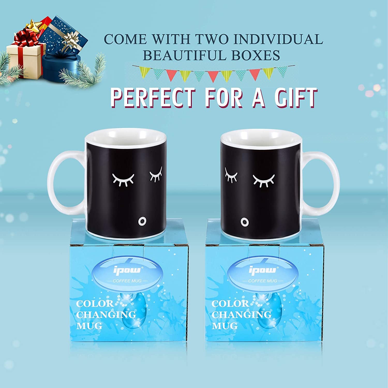 2-Pack: 12 Oz. Color Changing Magic Mug Free Shipping 2025