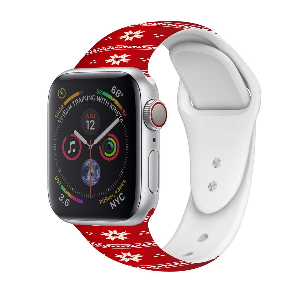 Christmas Silicone Apple Watch Bands Outlet Find Great