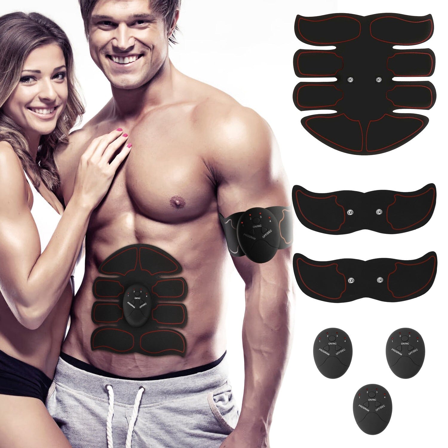 Abs Stimulator Muscle Toner EMS with 6 Modes Free Shipping Largest Supplier