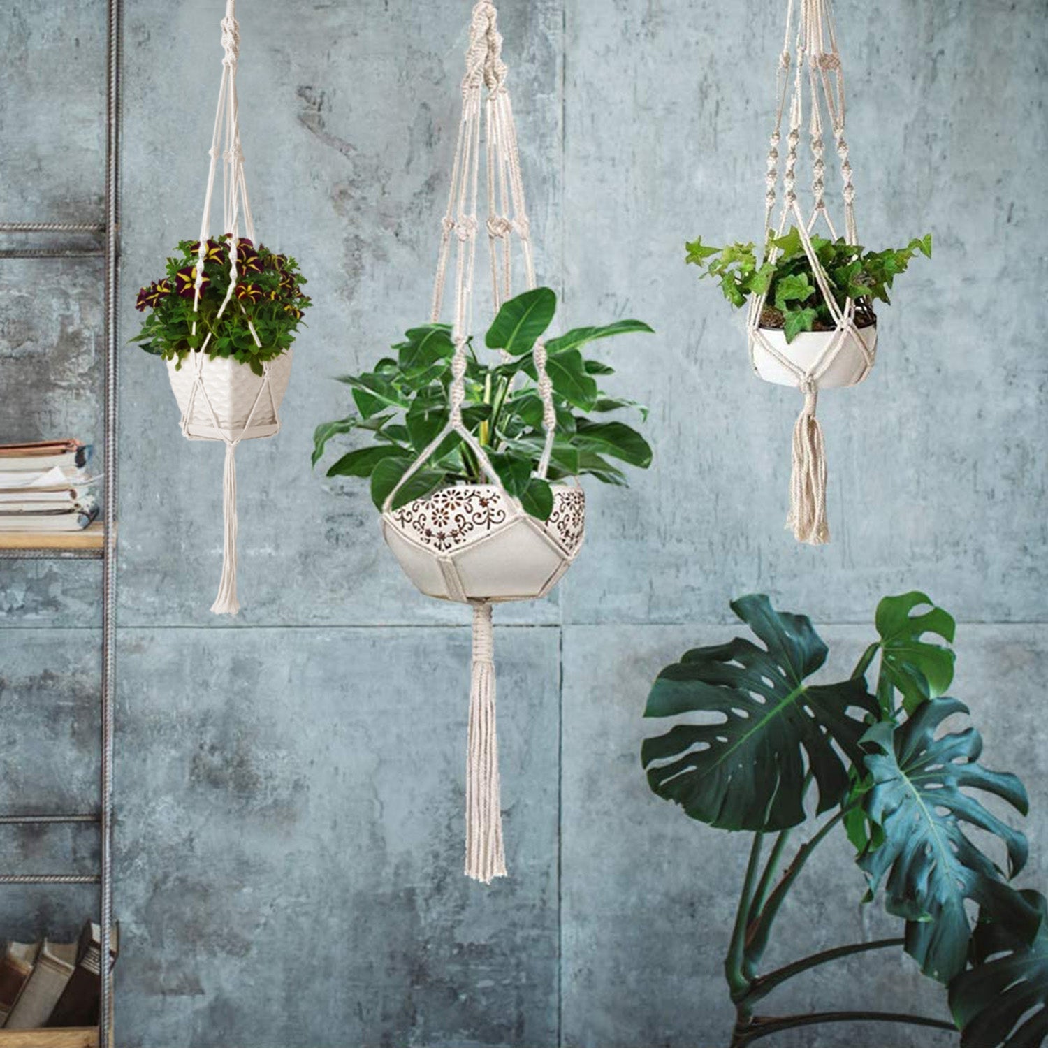 2-Piece: Plant Hanger Flowerpot Net Bag Cheap Sale Brand New Unisex