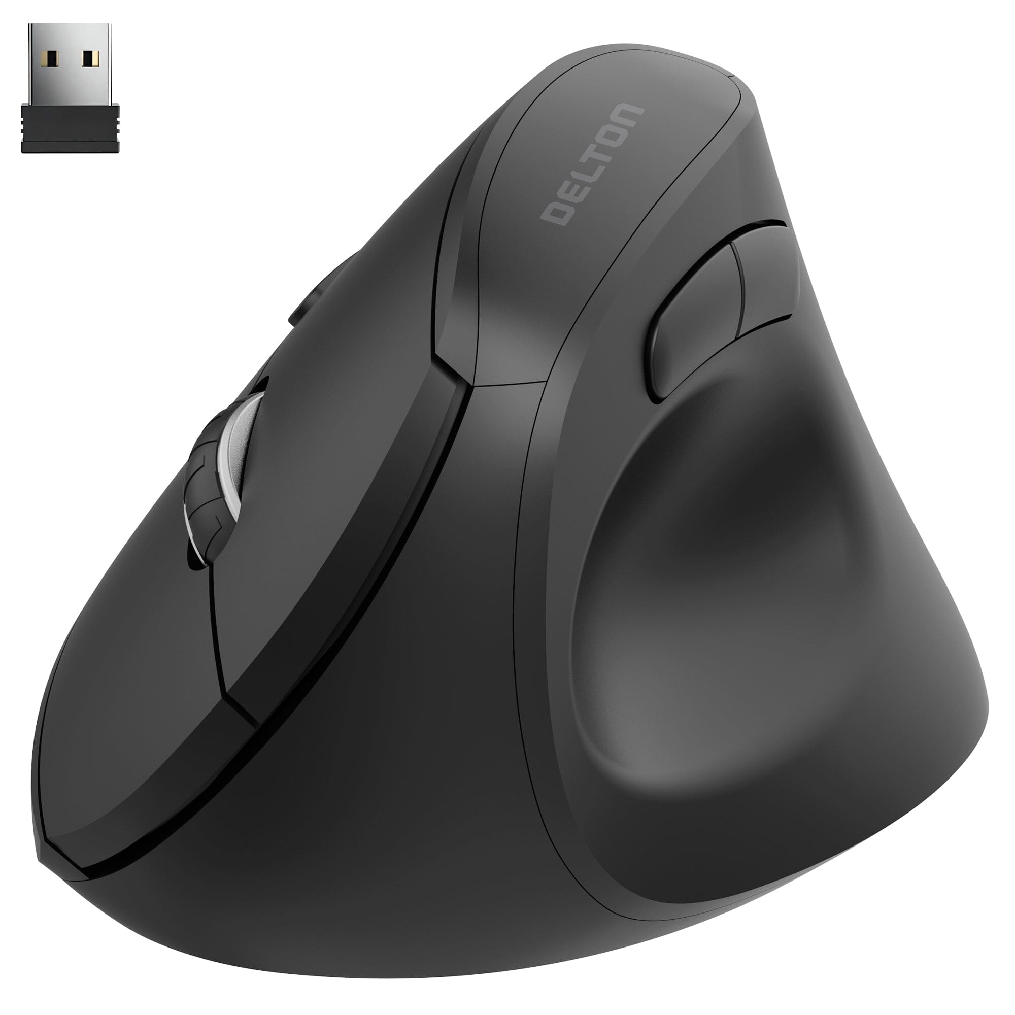 Delton S12Pro Ergonomic Wireless Mouse Vertical Computer Mouse Wireless with Auto Pair USB Dongle Online Shop From China