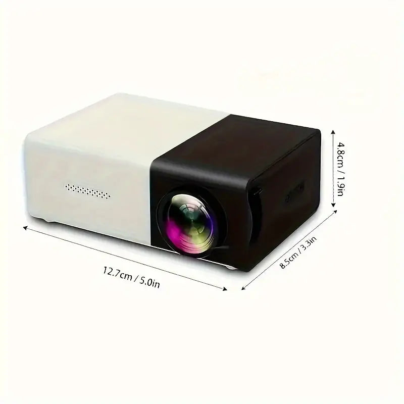 Mini Portable High-Definition Movie Projector Bright 3000+ Lumen HD LED Light Source With USB Sale Official