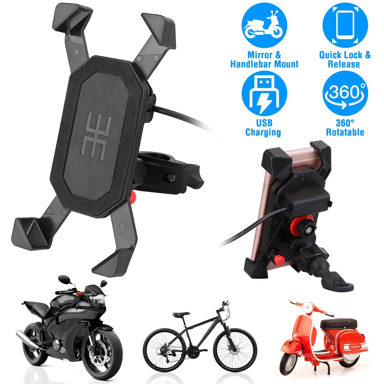 Handlebar Mirror Mobile Phone Holder Clearance Best Store To Get