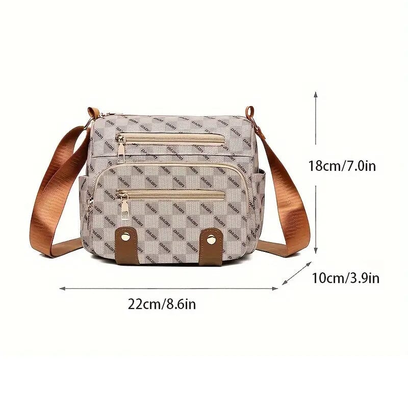 Women's Multi Pocket Plaid Pattern Crossbody Bag Cheapest Pice Online