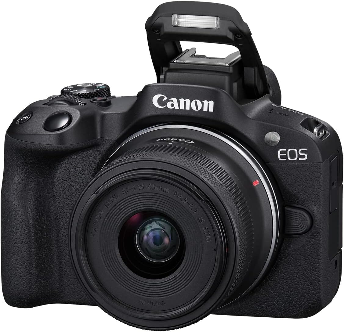 Canon EOS R50 4K Mirrorless Camera with RF-S 18-45mm f/4.5-6.3 IS STM Lens (Open-Box) Outlet Store Online