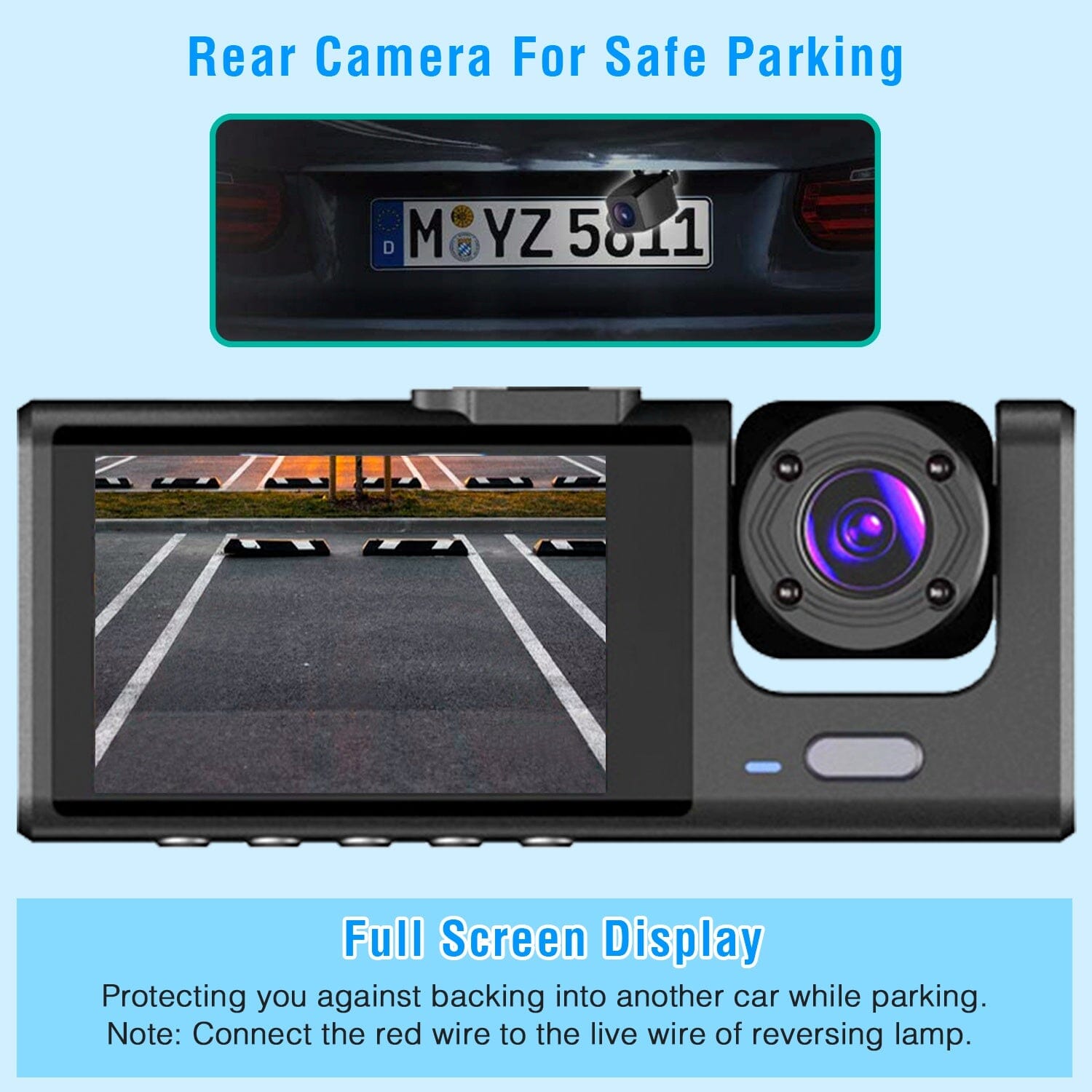 3 Channel Car DVR Dash Cam Video Recorder Tumblr Cheap Online