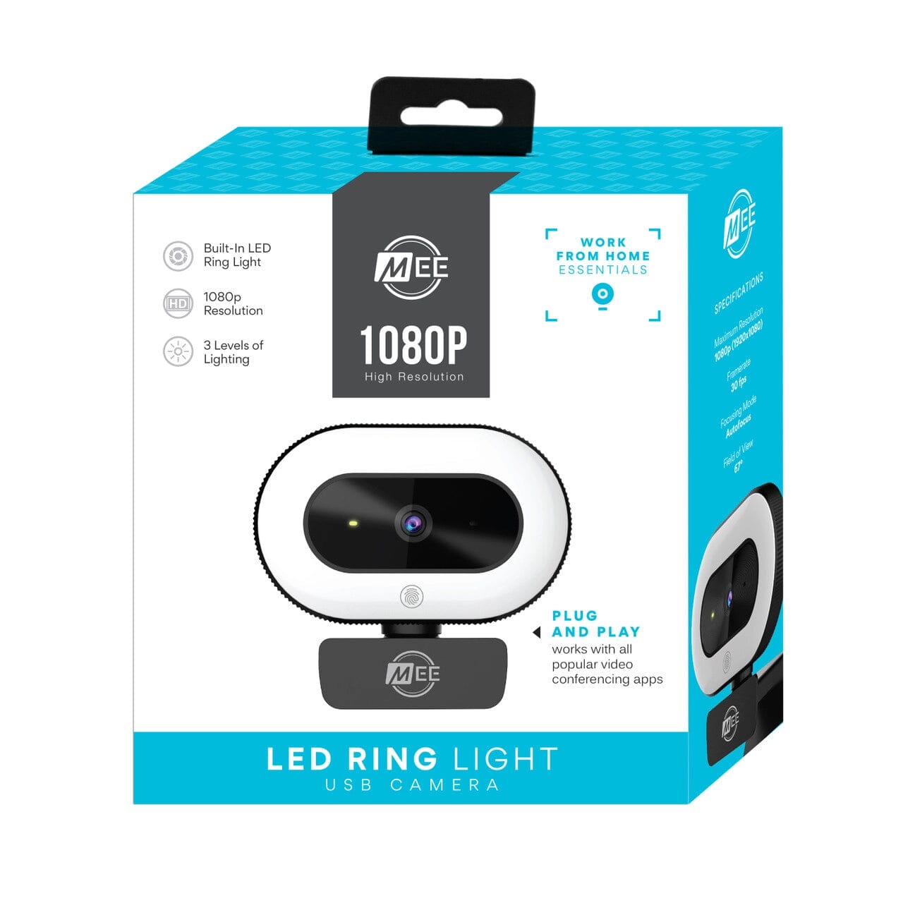 MEE audio CL8A 1080P Live Webcam With Led Ring Light Websites Online