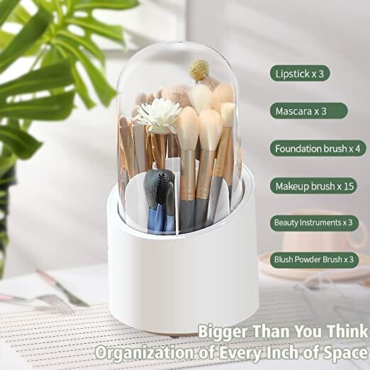 360-Degree Rotating Dustproof Makeup Brush Organizer Footaction Online