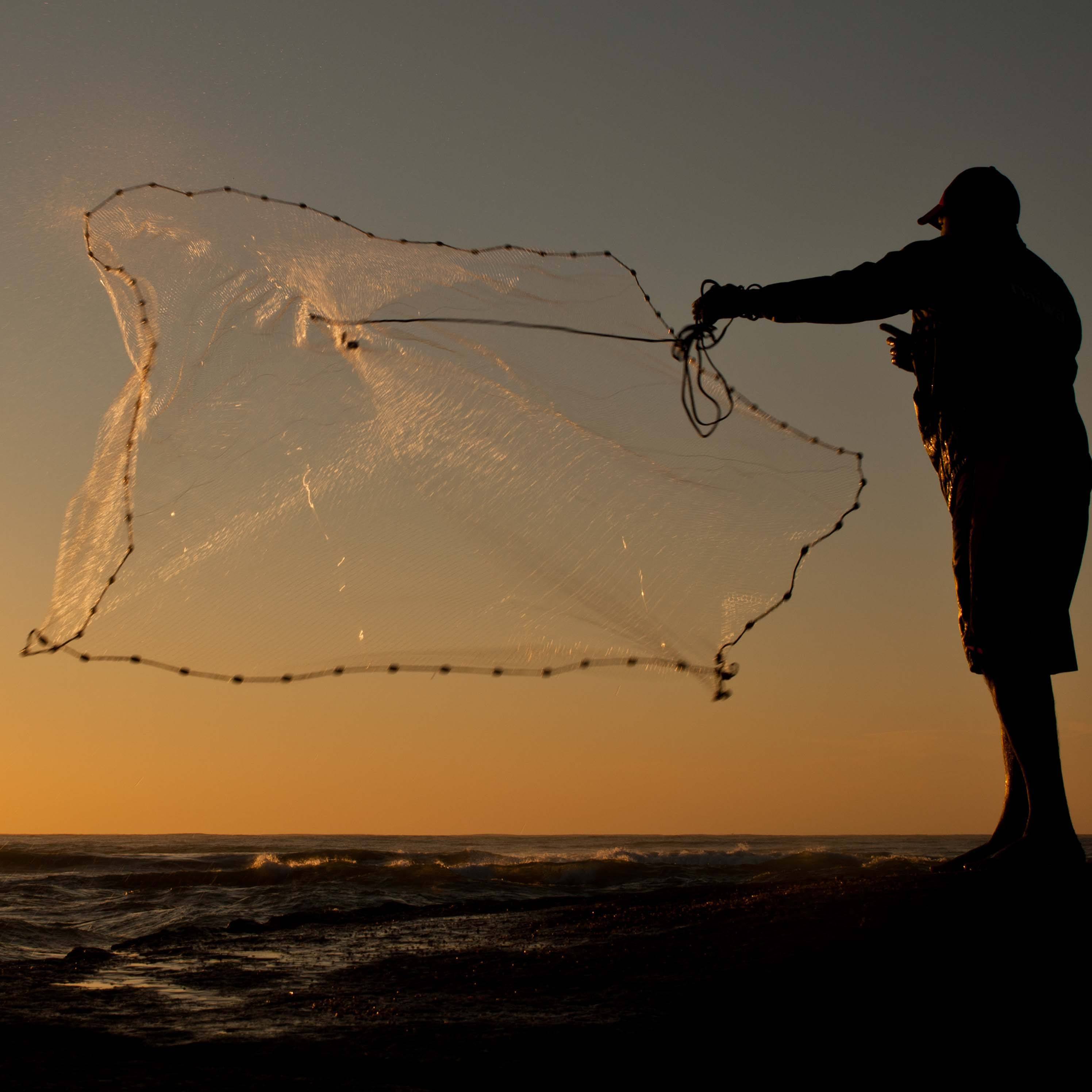 Saltwater Fishing 6 Foot Cast Net with Heavy Duty Sinker Weights for Bait Trap Buy Cheap Low Shipping Fee