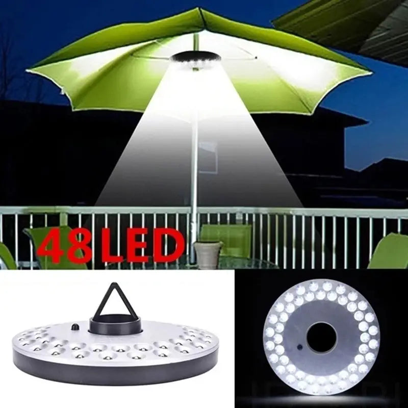 48 LED Lights Waterproof Umbrella Pole Lights for Patio Umbrellas Sale For Cheap