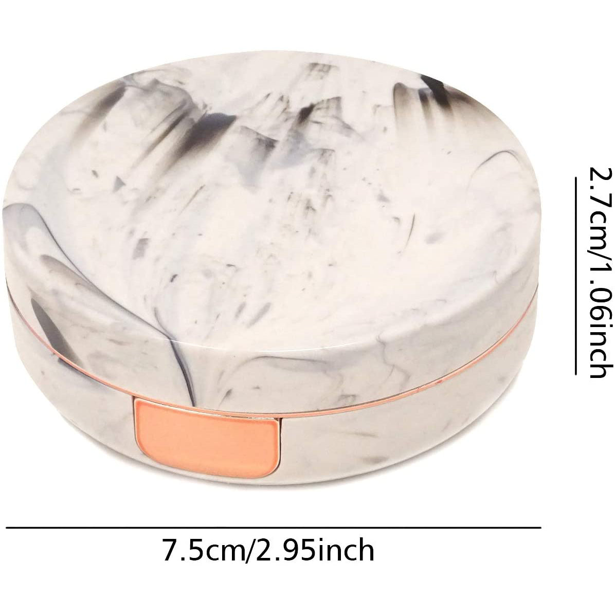 Honbay Fashion Marble Contact Lens Case with Mirror Choice For Sale