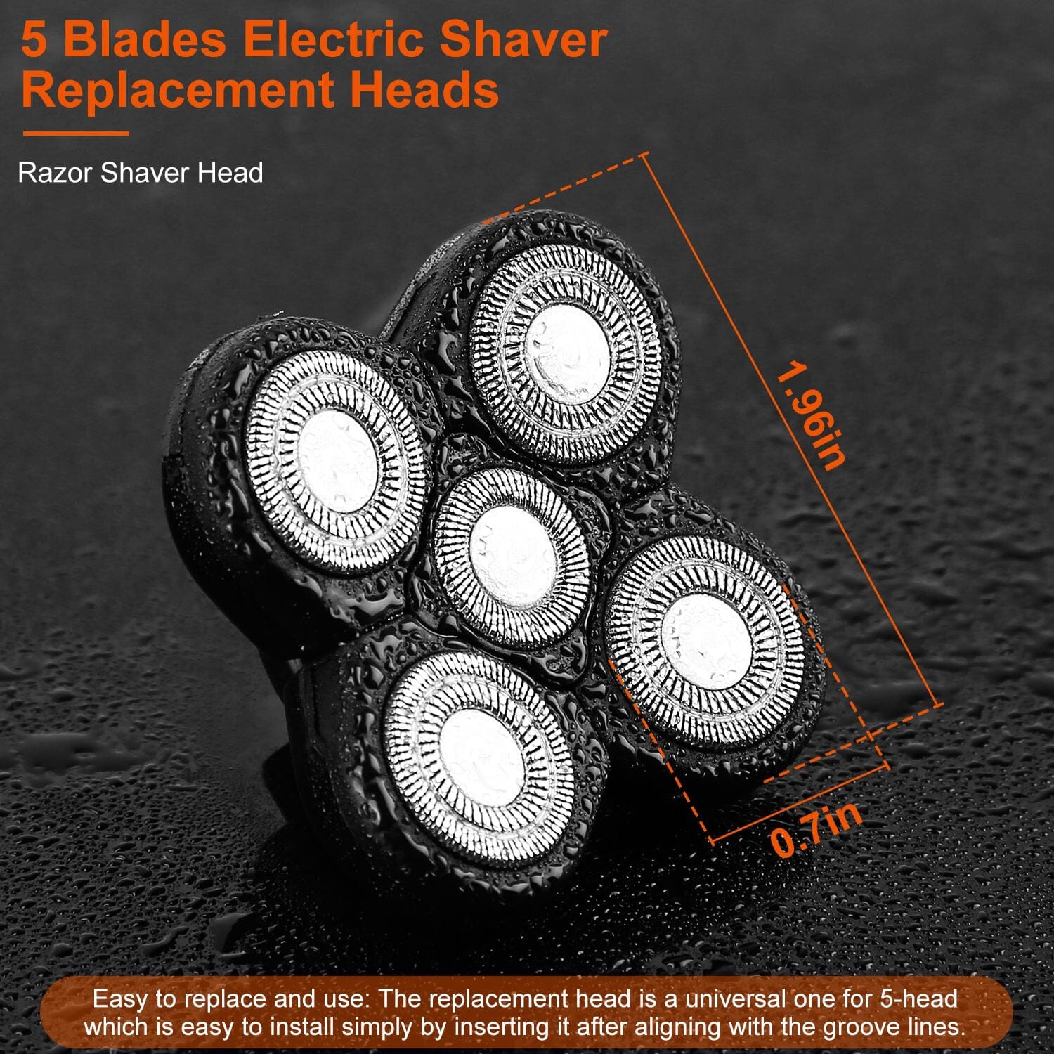 Men Electric Shaver Replacement Blade 5 Heads Beard Cutter Replacement Clearance Pictures