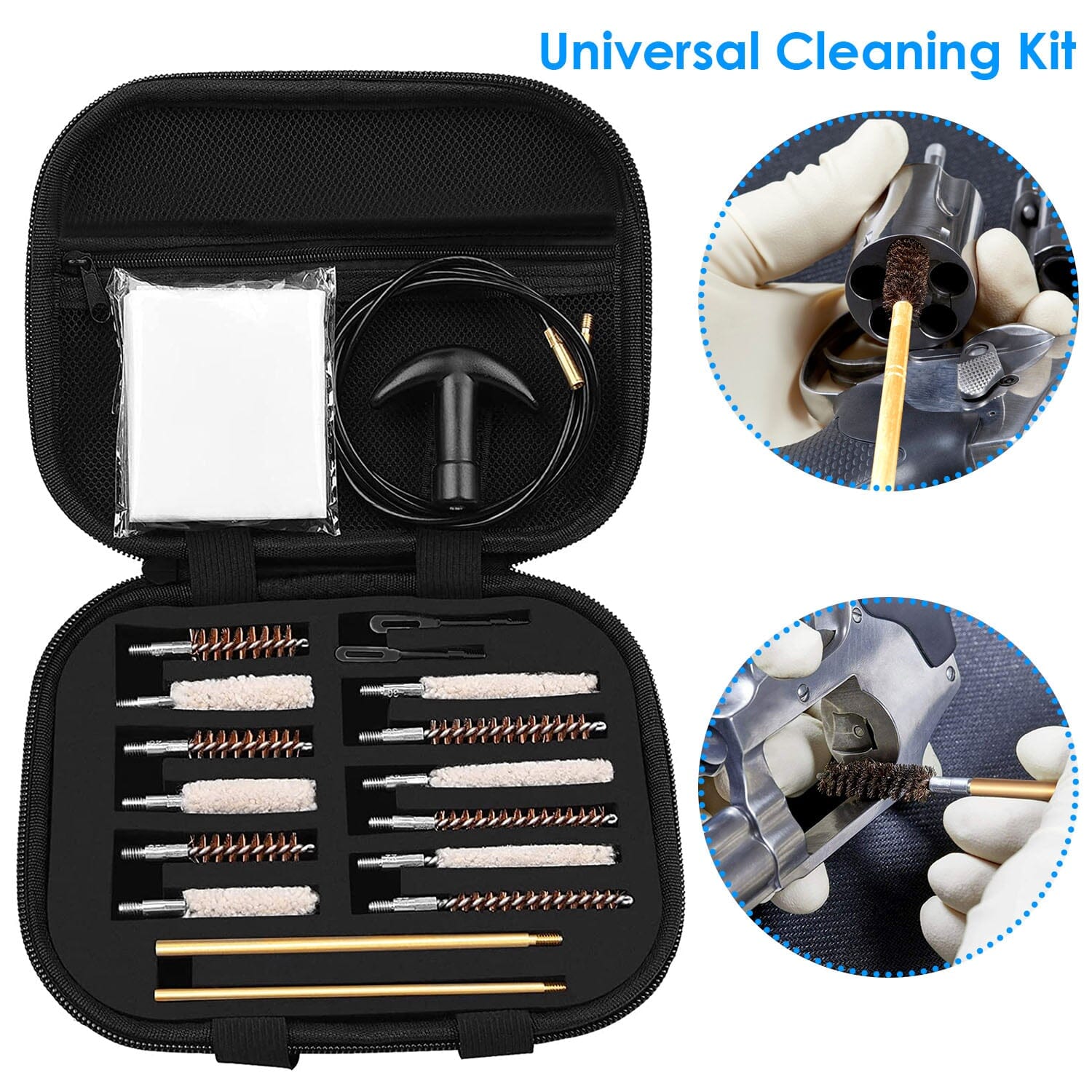 Universal Gun Cleaning Kit with 39.3 Flex Cable Brass Rod Cheap Sale Wholesale Pice