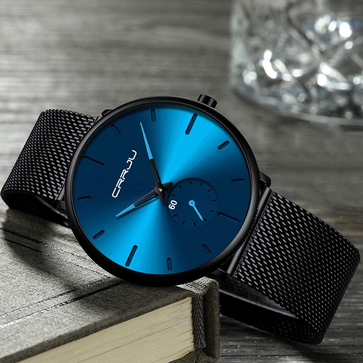 Men's Ultra-Thin Minimalist Waterproof Fashion Wrist Watch Cheap Sale Manchester