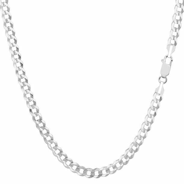 14K Solid White Gold 2mm Cuban Link Chain Necklace Buy Cheap Big Discount