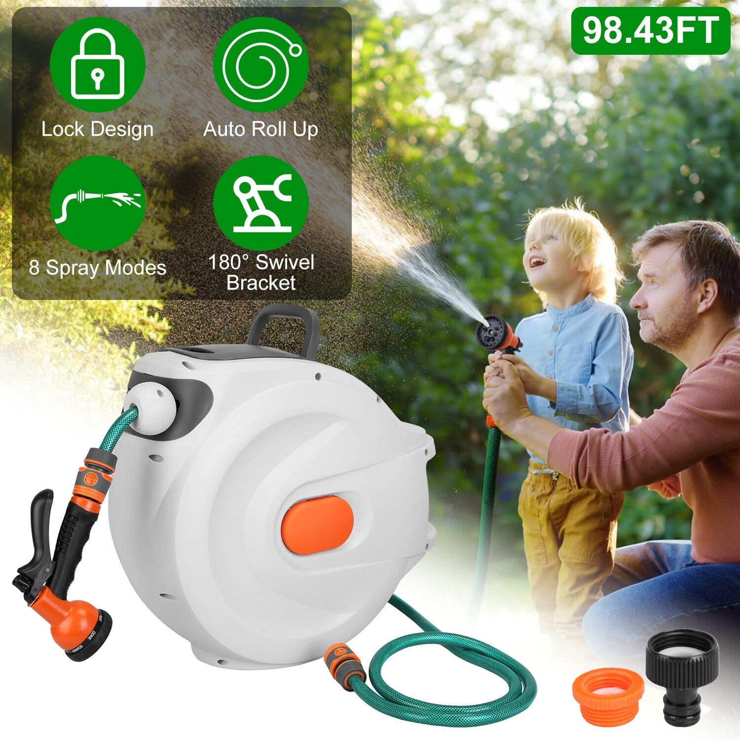 Wall Mounted Automatic Retractable Garden Hose Reel Fashionable Sale Online