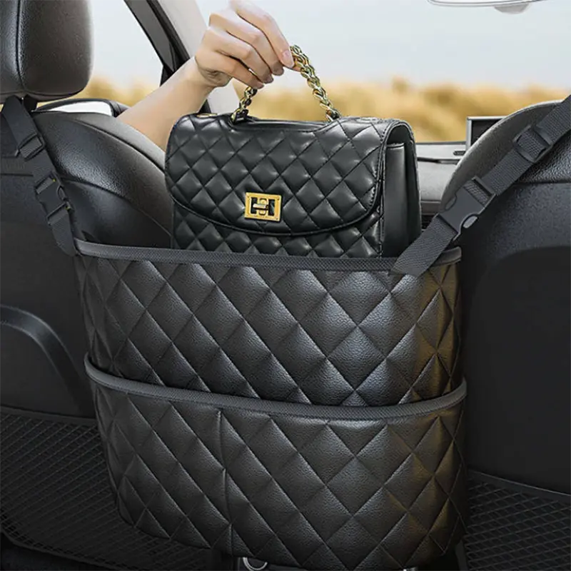 Stylish PU Leather Handbag Car-Mounted Storage Bag With Paypal For Sale