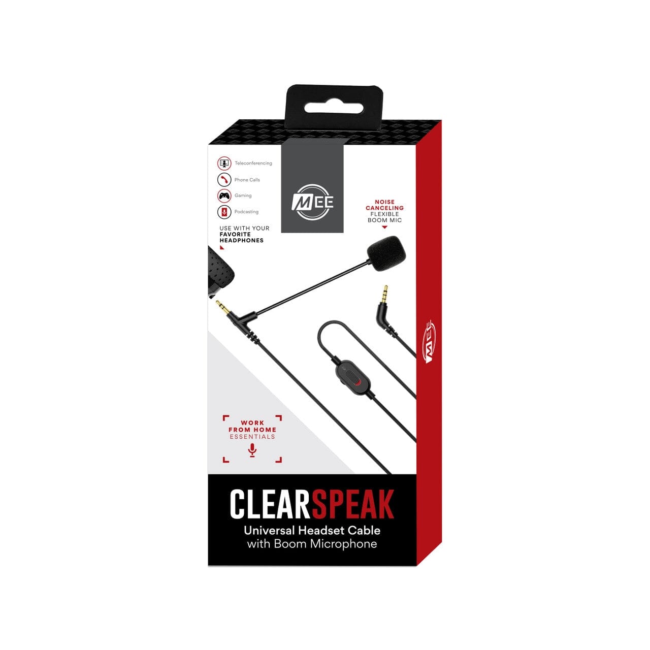 MEE audio Clearspeak Universal Headset Cable With Boom Microphone Visit For Sale