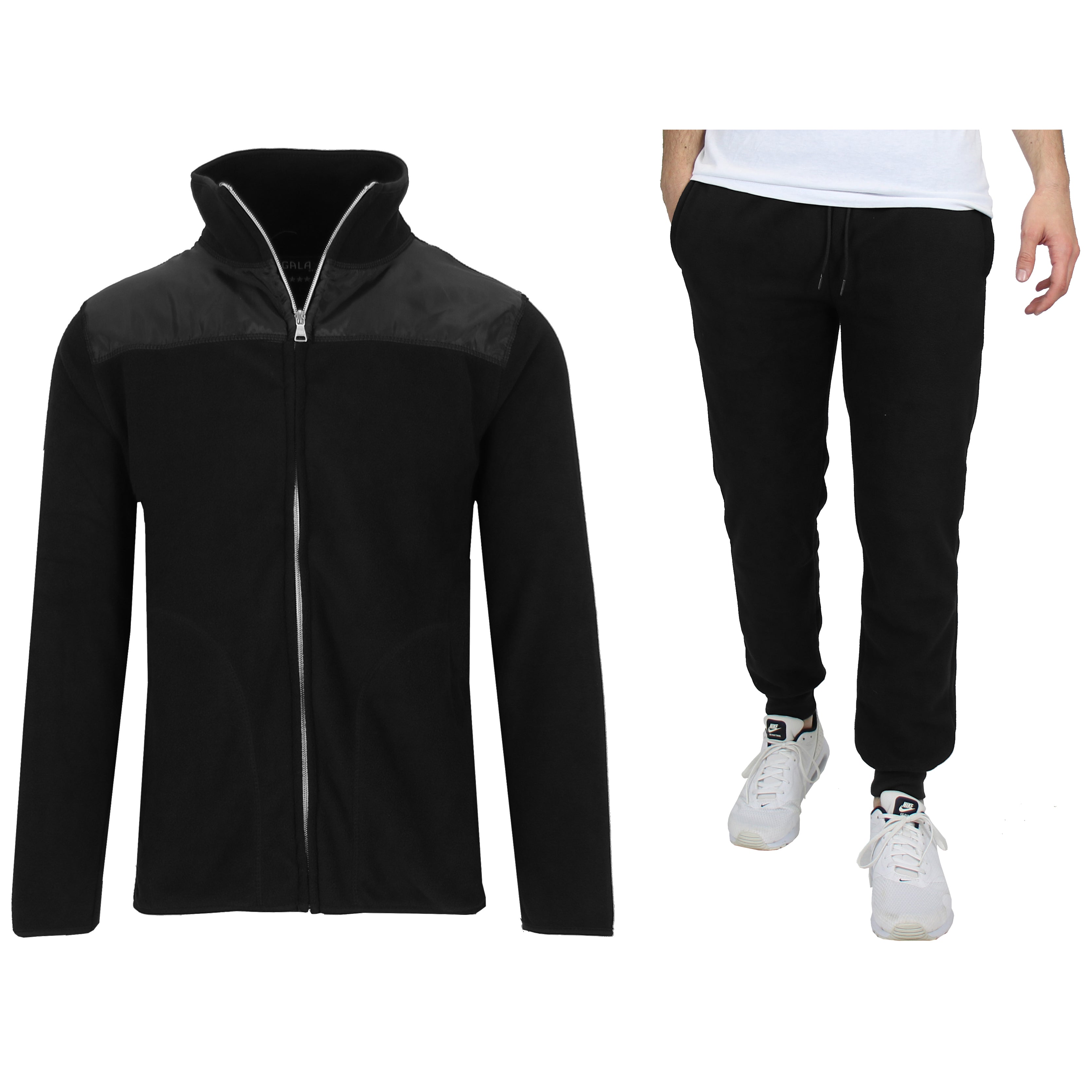 2-Piece: Men's Polar Fleece Sweater Jacket & Jogger Sweatpants Set Discount Shop For