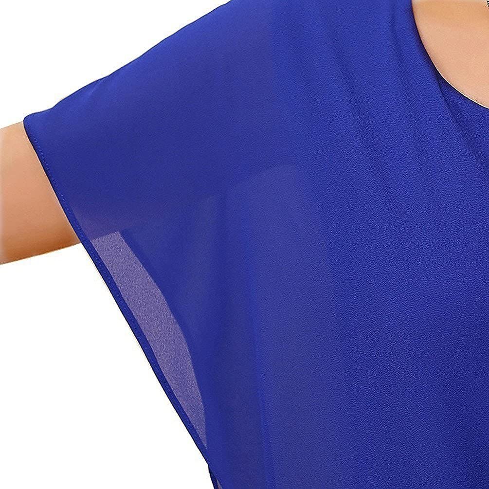 Women's Loose Casual Short Sleeve Chiffon Top T-Shirt Blouse Clearance Buy