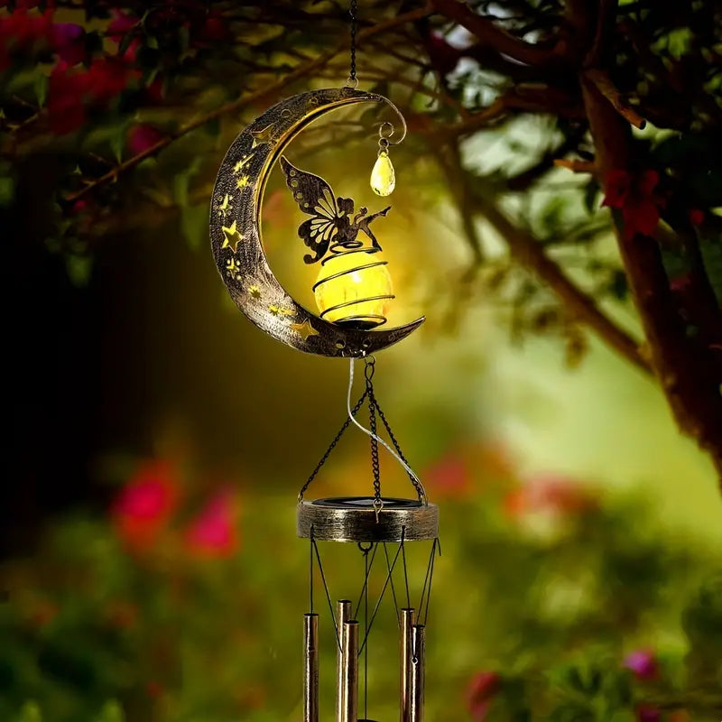 Moon Fairy Solar Wind Chimes Outdoor Free Shipping Sale Online