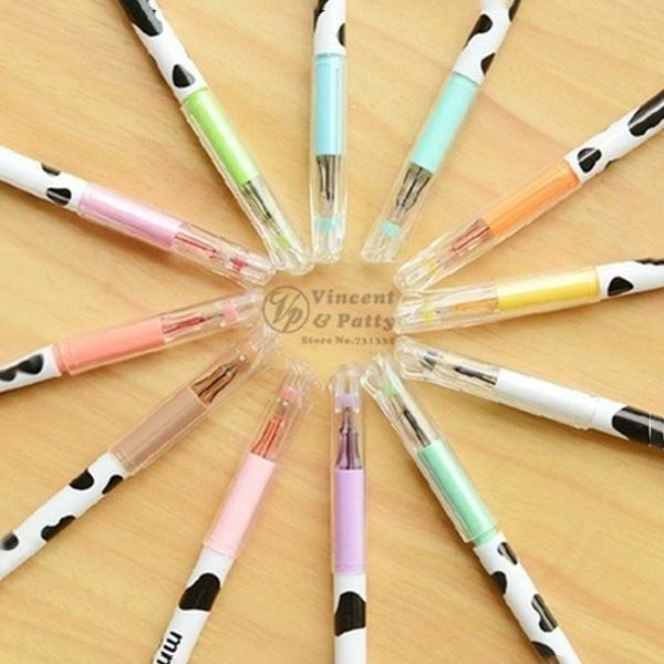 12-Piece: Milky Cow Multicolor Gel Pens Discount Cheap Online