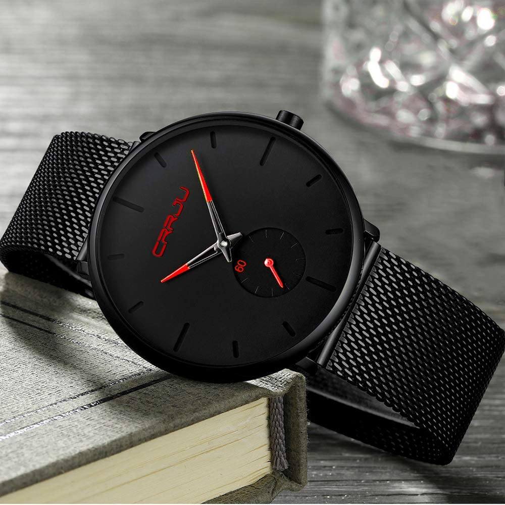 Men's Ultra-Thin Minimalist Waterproof Fashion Wrist Watch Cheap Sale Manchester