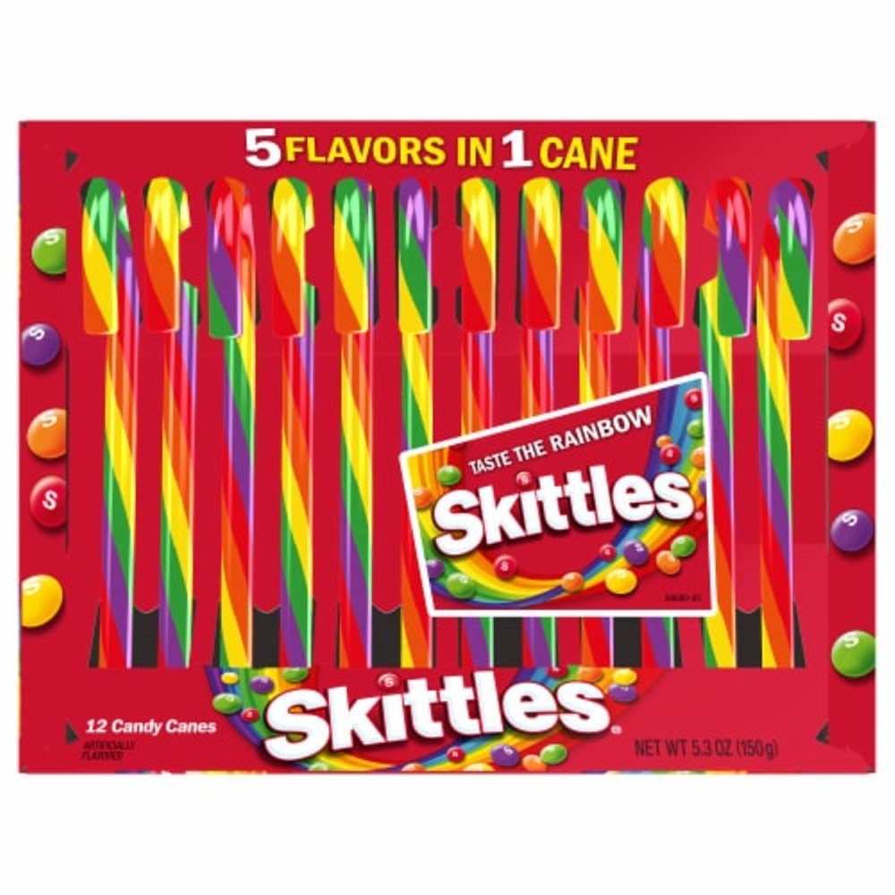 60 Count Skittles Candy Canes Sale Hot Sale