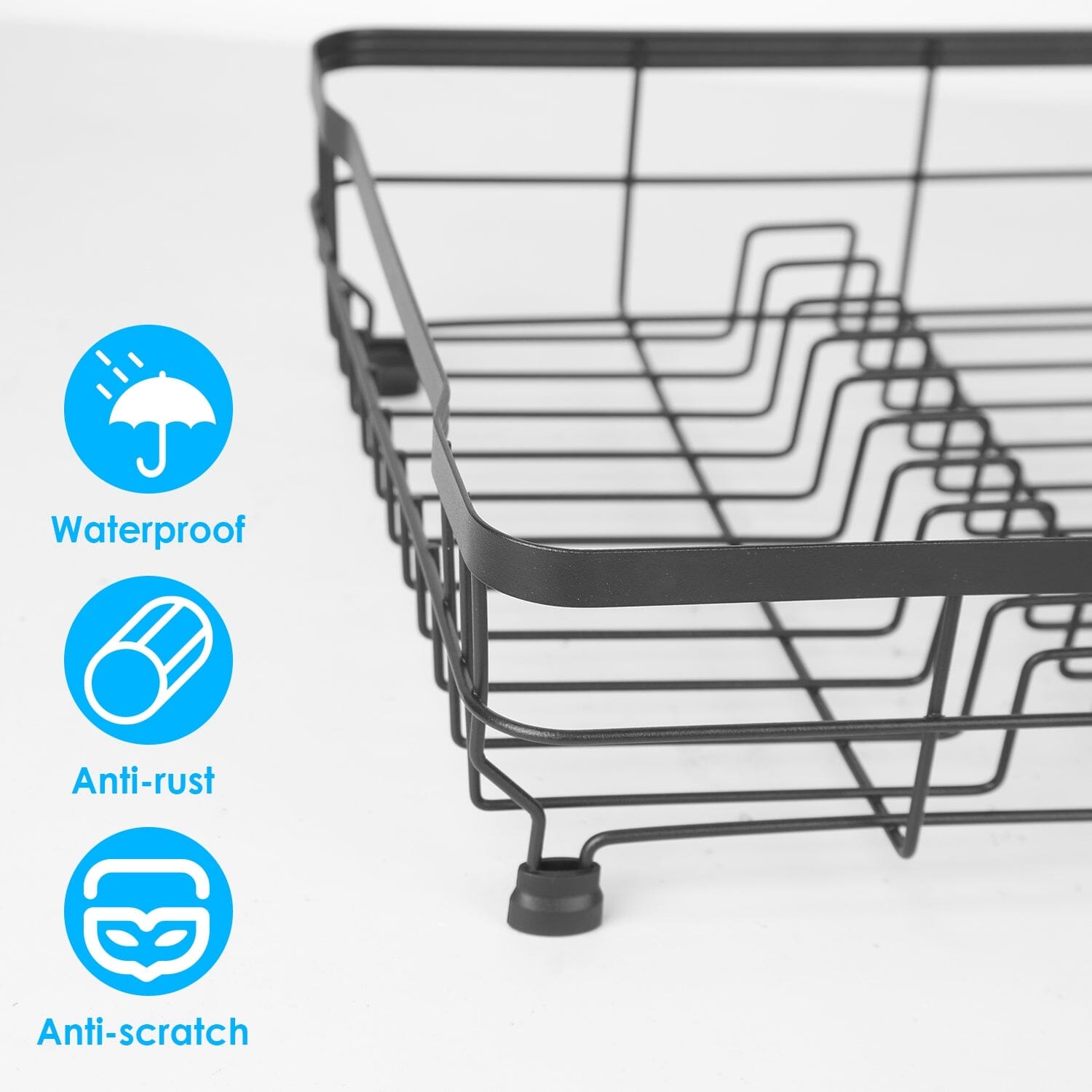 Dish Drying Rack Drain Board Utensil Holder Organizer Footlocker For Sale