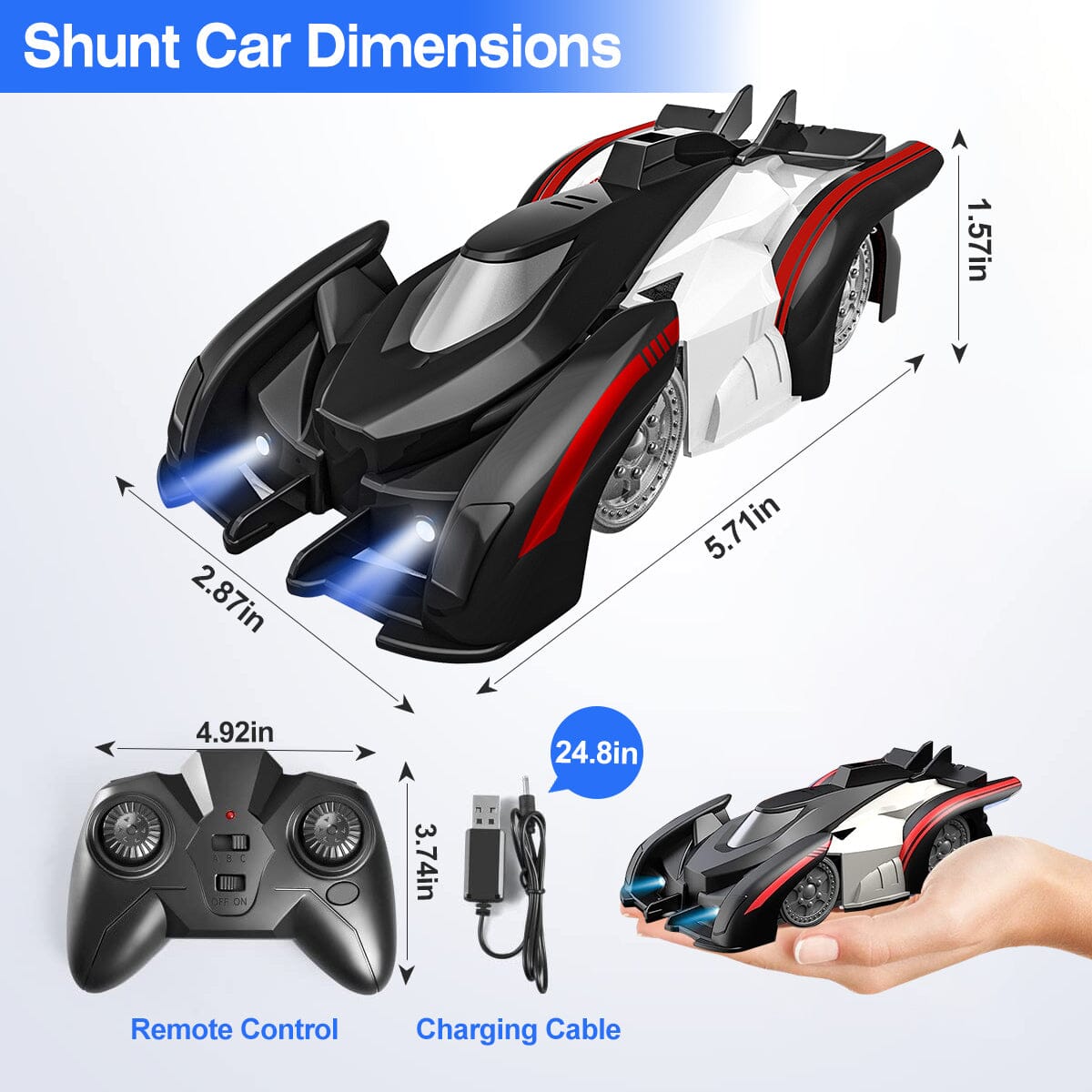 360∞ Rotating Electric Wall Climbing Remote Control Dual Mode Car Cheap Sale Websites