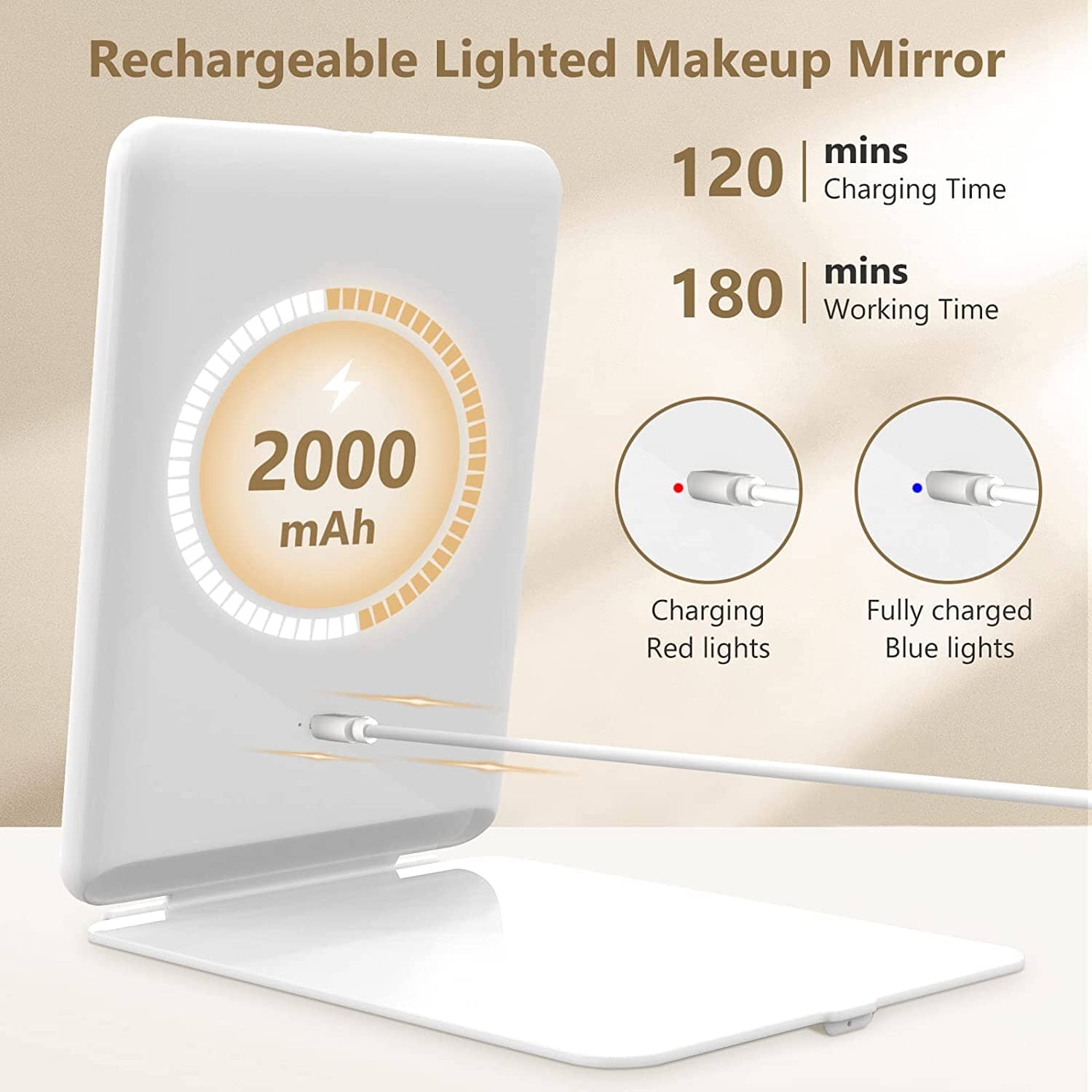 Travel Makeup Mirror with 10X Magnifying Mirror Cheap 100% Original