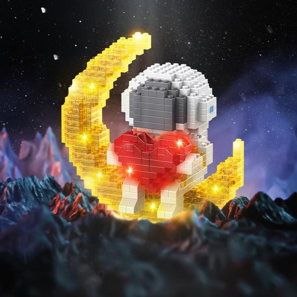 Astronaut Building Blocks LED Glowing Toys Outlet Where Can You Find