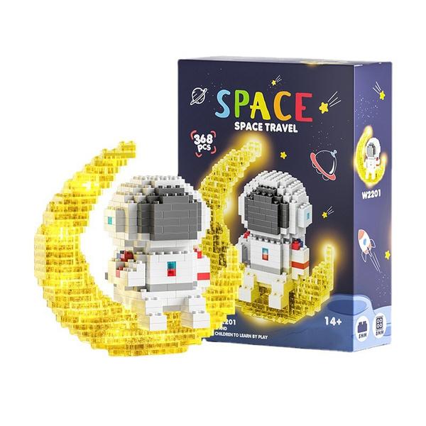 Astronaut Building Blocks LED Glowing Toys Outlet Where Can You Find