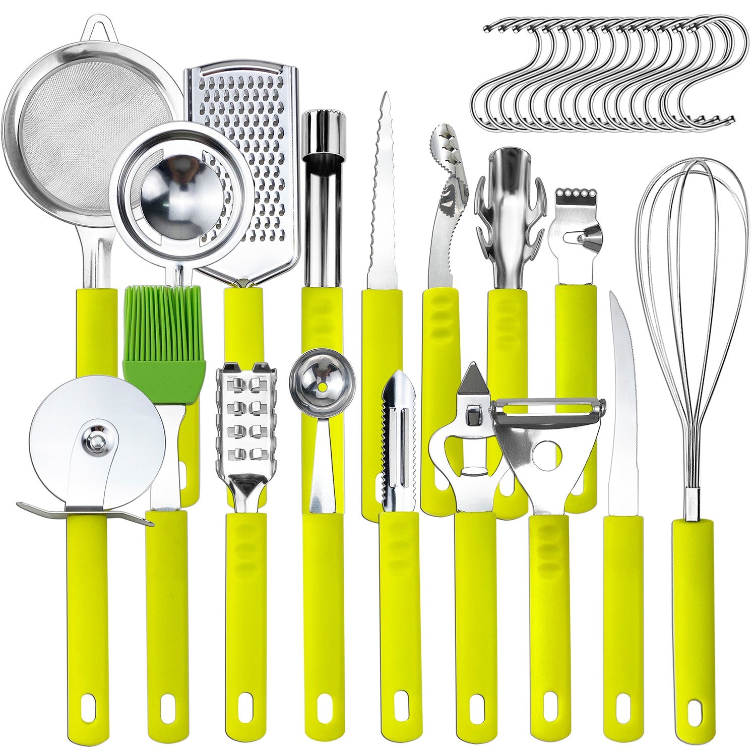 34-Pieces Set: Stainless Steel Kitchen Gadget Tools Set Pay With Visa For Sale