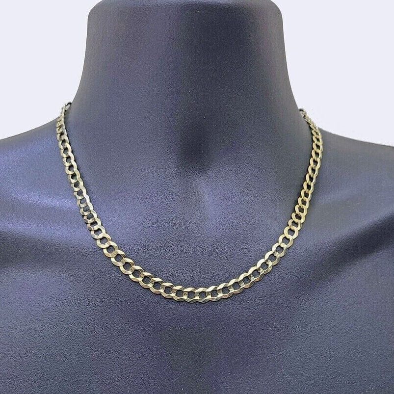 10K Yellow Gold Miami Cuban Curb Link Chain 6mm Necklace Outlet Extremely