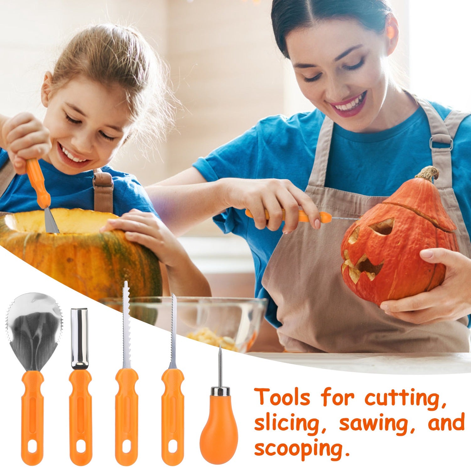 13-Pieces: Halloween Pumpkin Stainless Steel Carving Kit 2025 New Cheap Pice