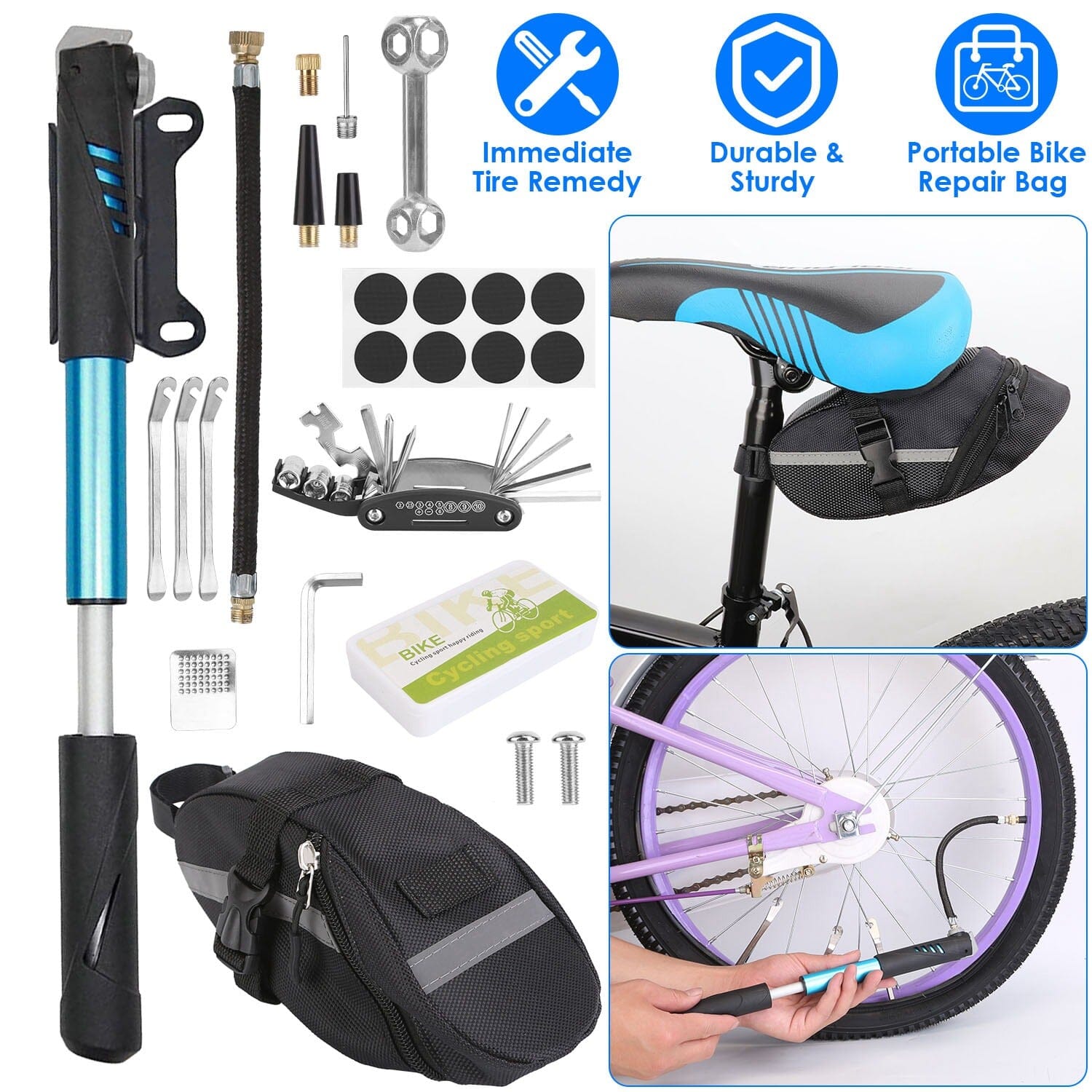 16-in-1 Bicycle Tire Repair Kit Amazon Sale Online