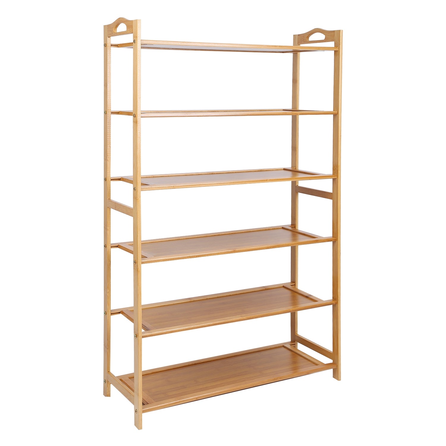 6 Tier Bamboo Shoe Rack Organizer Sale Big Discount