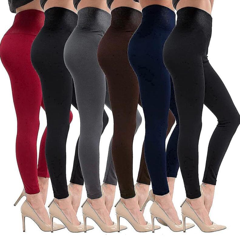 6-Pack: Women’s Extra Fleece Leggings High Waist Very Cheap Sale Online