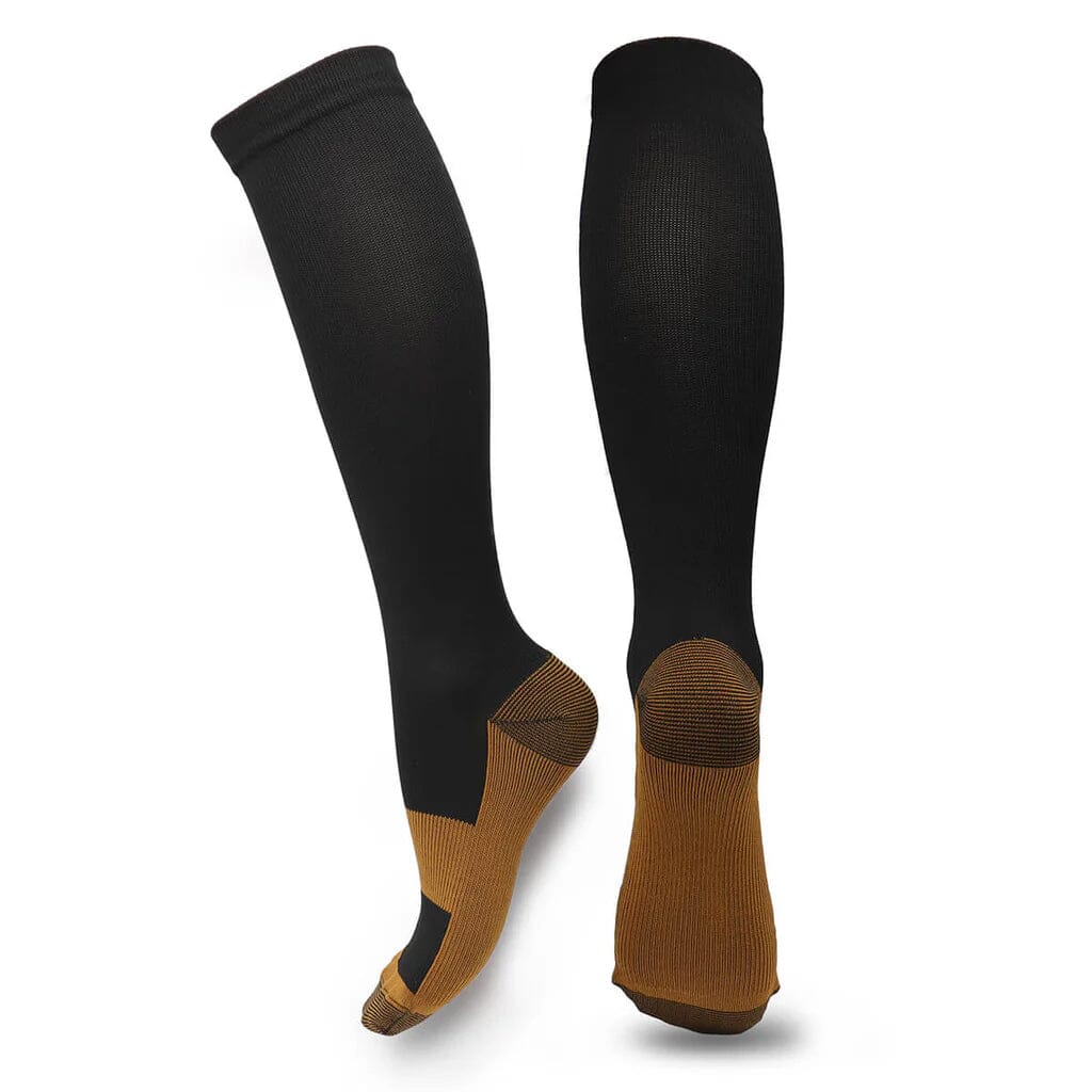 Copper Compression Socks 20-30mmHg Graduated Support L/XL for Men and Women Free Shipping With Credit Card