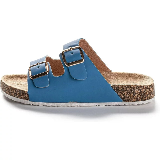 Pupeez Girls Comfort Sandals Double Buckle Adjustable Slip Sale Best Seller