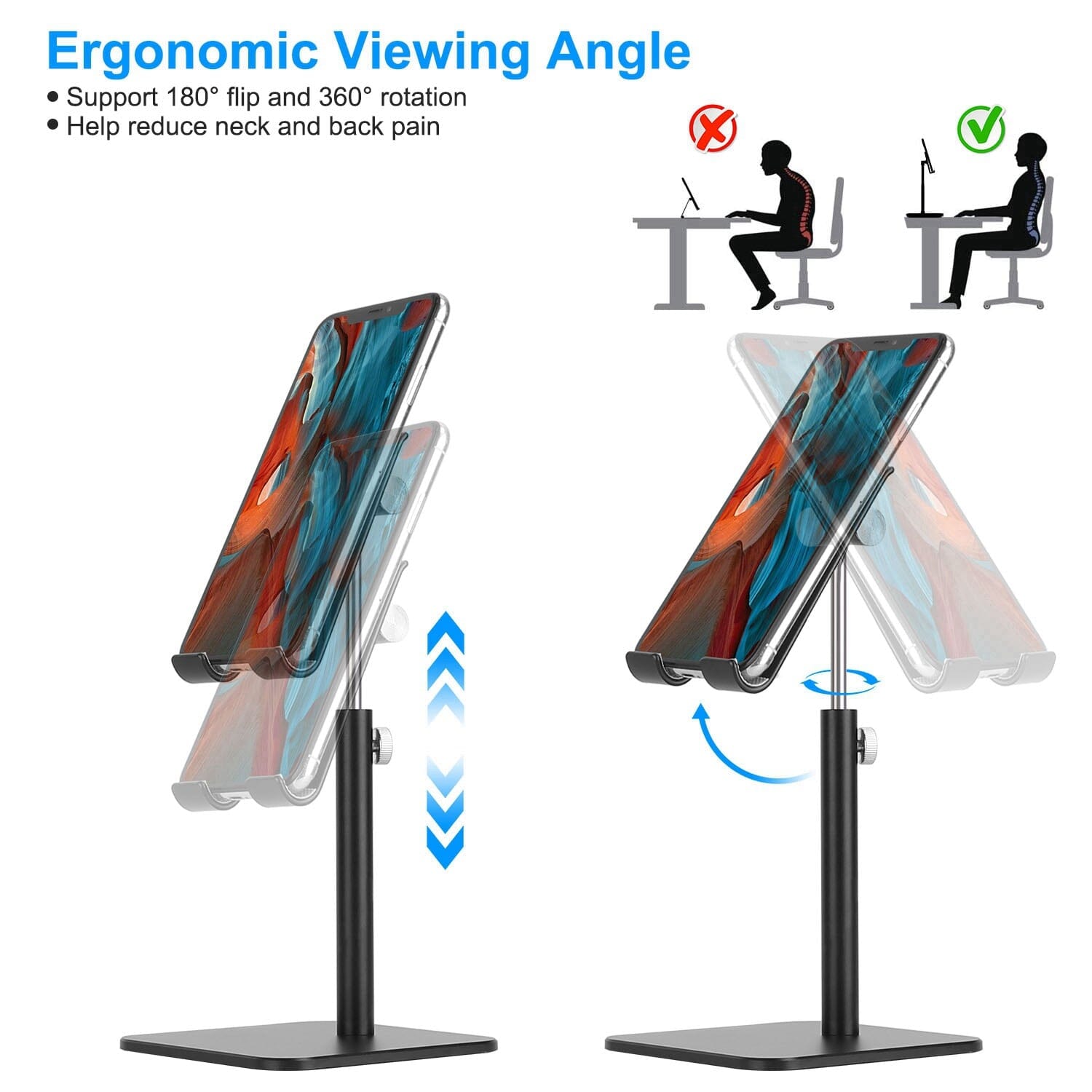 Adjustable Cellphone Tablet Stand Nicekicks