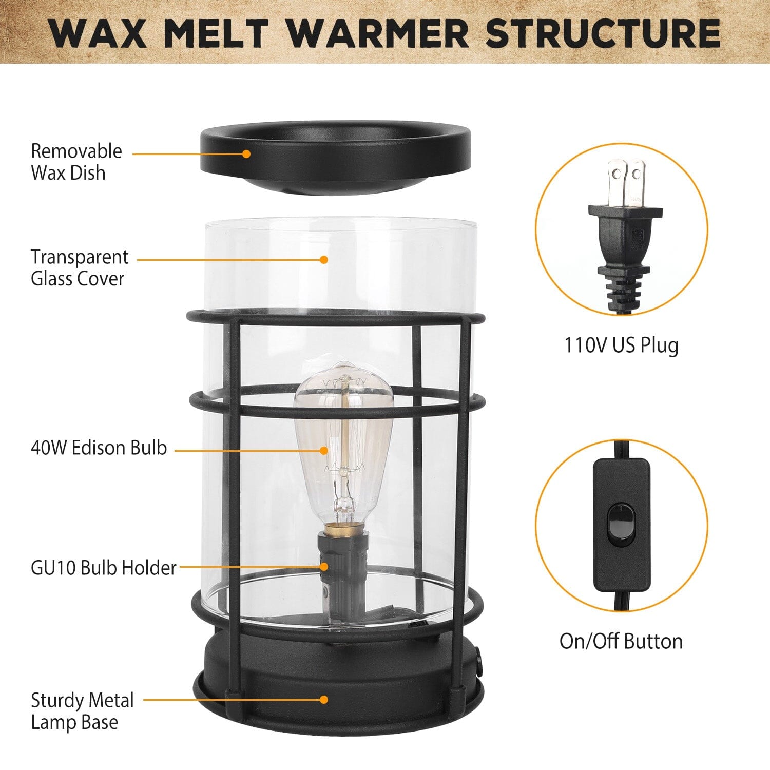 Electric Wax Melt Warmer Vintage Light Bulb Buy Cheap Wide Range Of