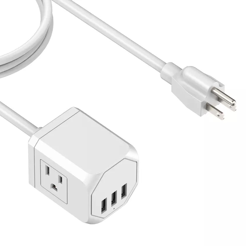 3 Wall Outlets with 3 USB Ports (5ft cord) Cheap Sale Many Kinds Of