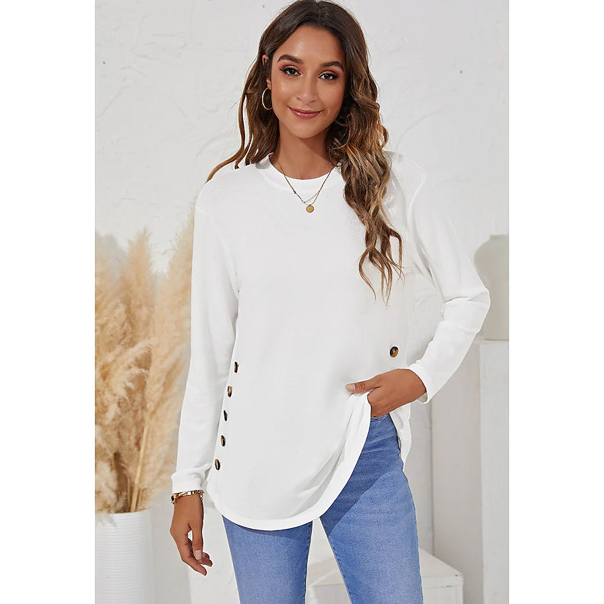 Women's Long Sleeve Crew Neck T-Shirt Footlocker Pictures Cheap Online